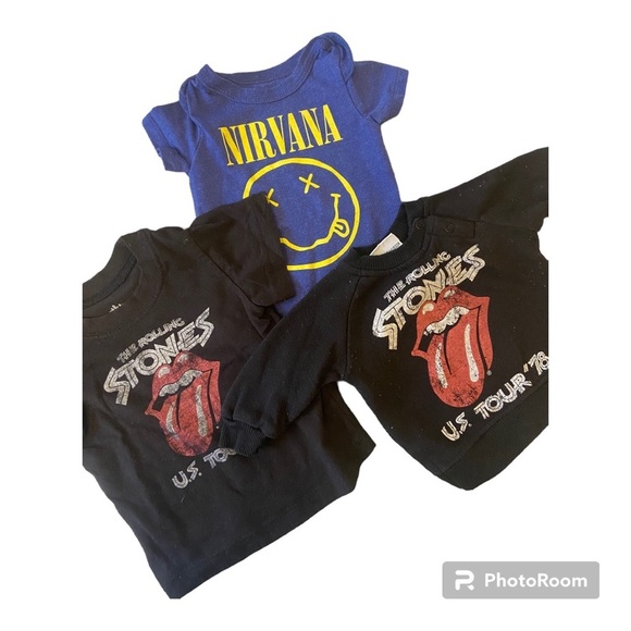 the Rolling Stones Other - 🔴Baby Band Tee Bundle!